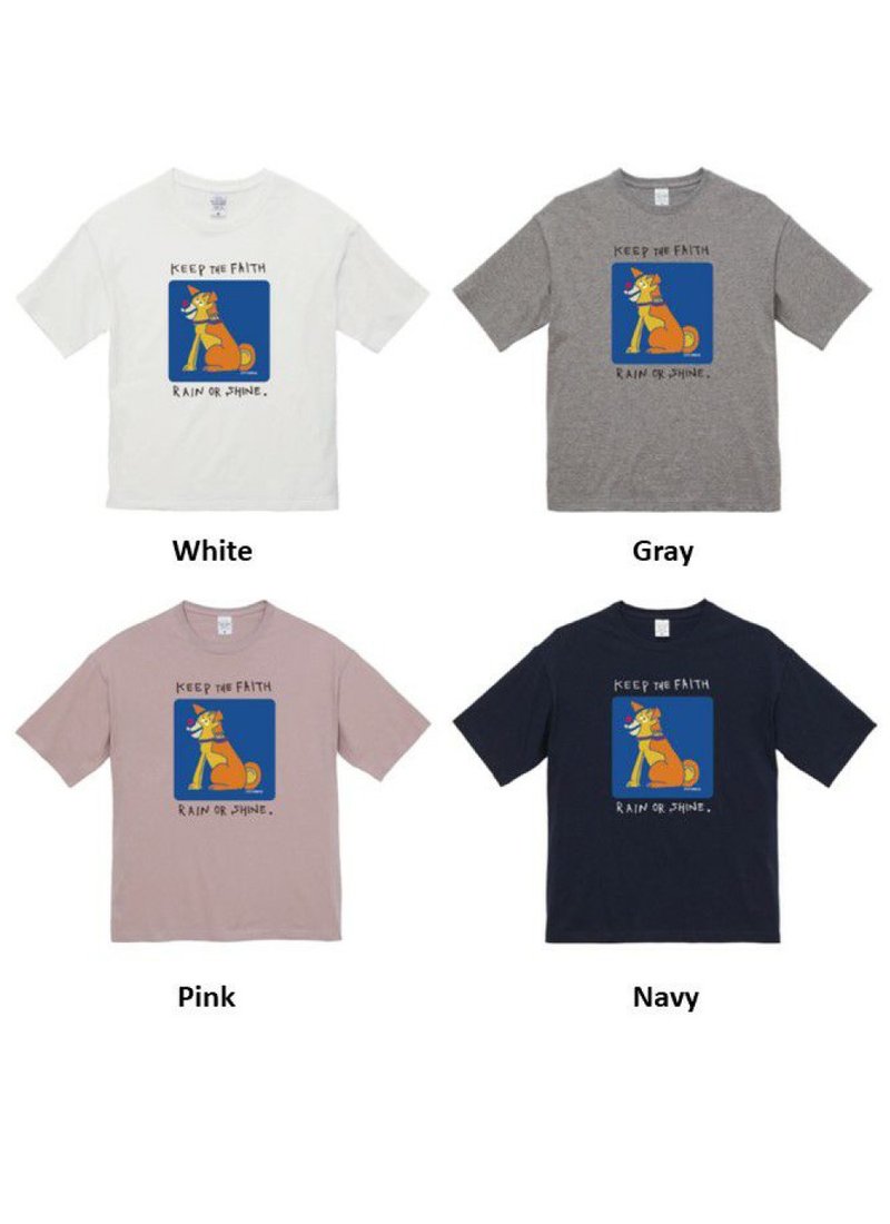 【JUTA联名款】 KEEP THE FAITH RAIN OR SHINE T恤 - 女装 T 恤 - 棉．麻 多色
