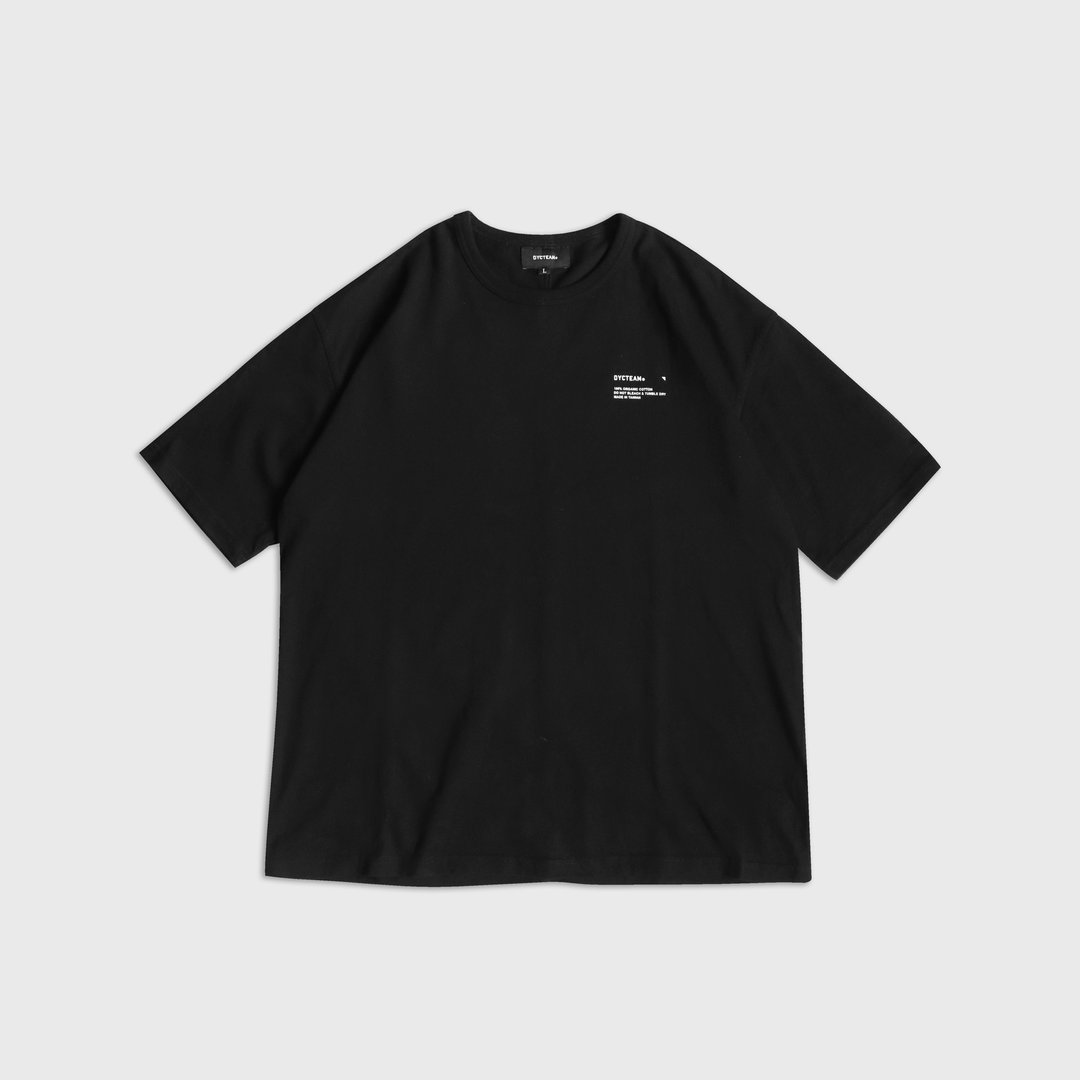 DYCTEAM - ORGANIC LOOSE TEE (black) - 男装上衣/T 恤 - 棉 黑色