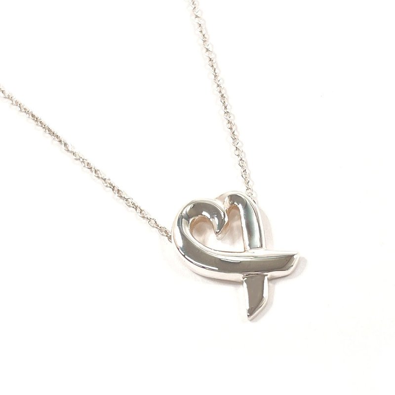 【日本空运．中古美品】蒂芙尼 TIFFANY&Co. 项链 拥抱之爱 (Loving Heart) 毕卡索 (Paloma Picasso) 银 925 饰品．全新抛光 - 项链 - 纯银 银色