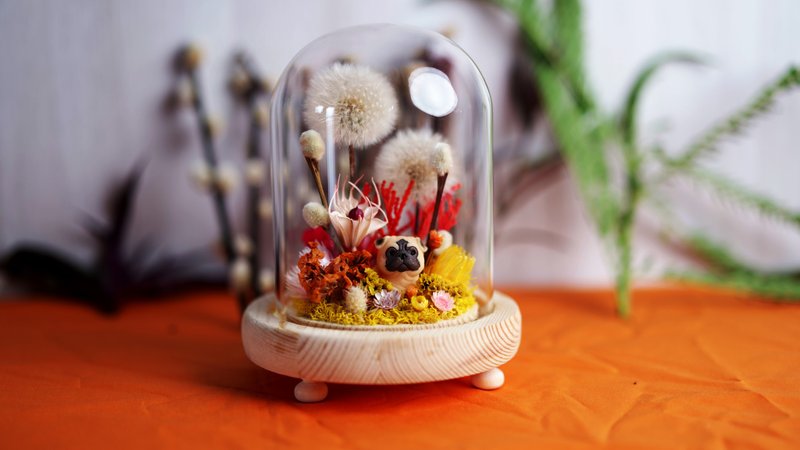 心花怒放中盅 - 干燥花/捧花 - 玻璃 