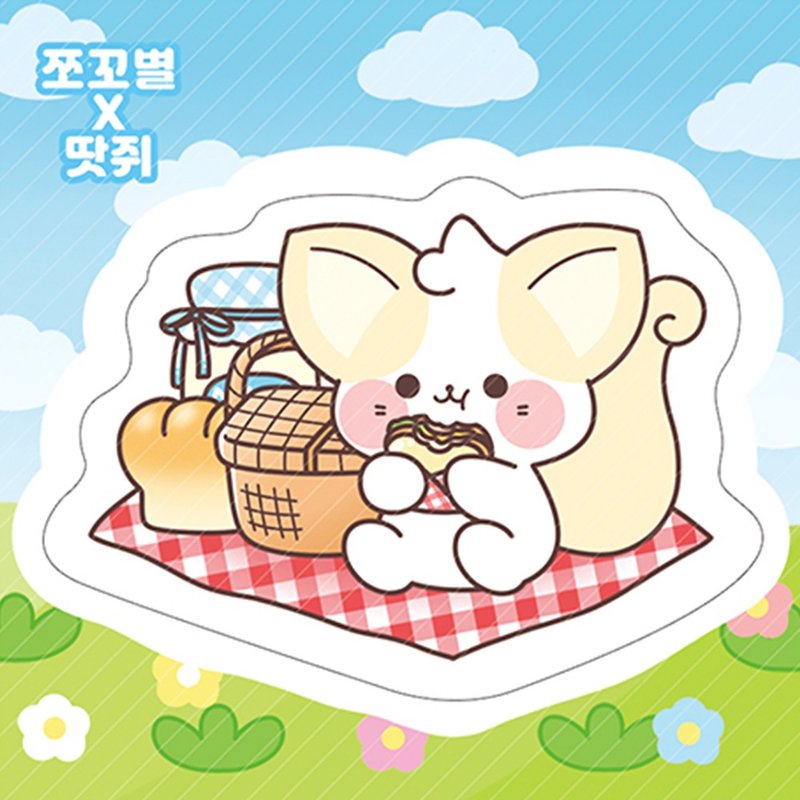 野餐狐狸可爱动物撕撕贴 (ddatchi) - 贴纸 - 纸 多色