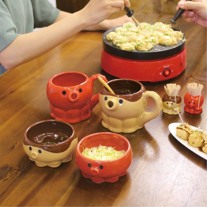 日本Decole 餐具 - 章鱼烧派对 - 碗 - 陶 多色