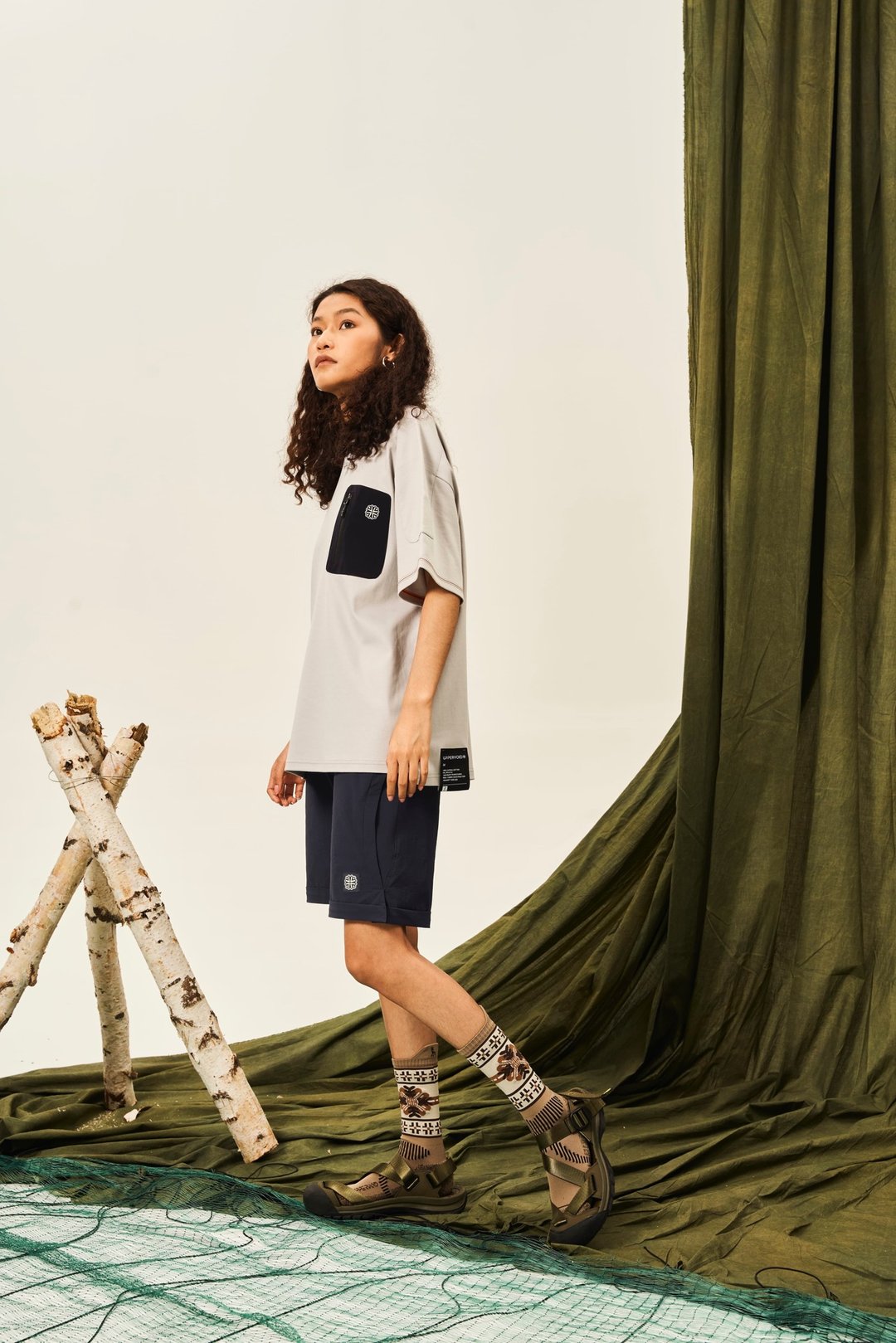 【UPPERVOID】O SHORTS 登山短裤 海军蓝 - 女装运动裤 - 其他材质 蓝色