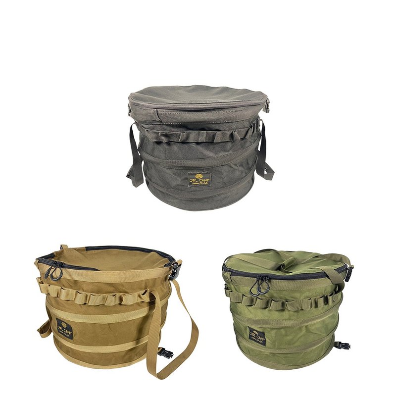 【OWL CAMP】素色伸缩桶 - 小 (共3色) - 露营用品 - 尼龙 多色