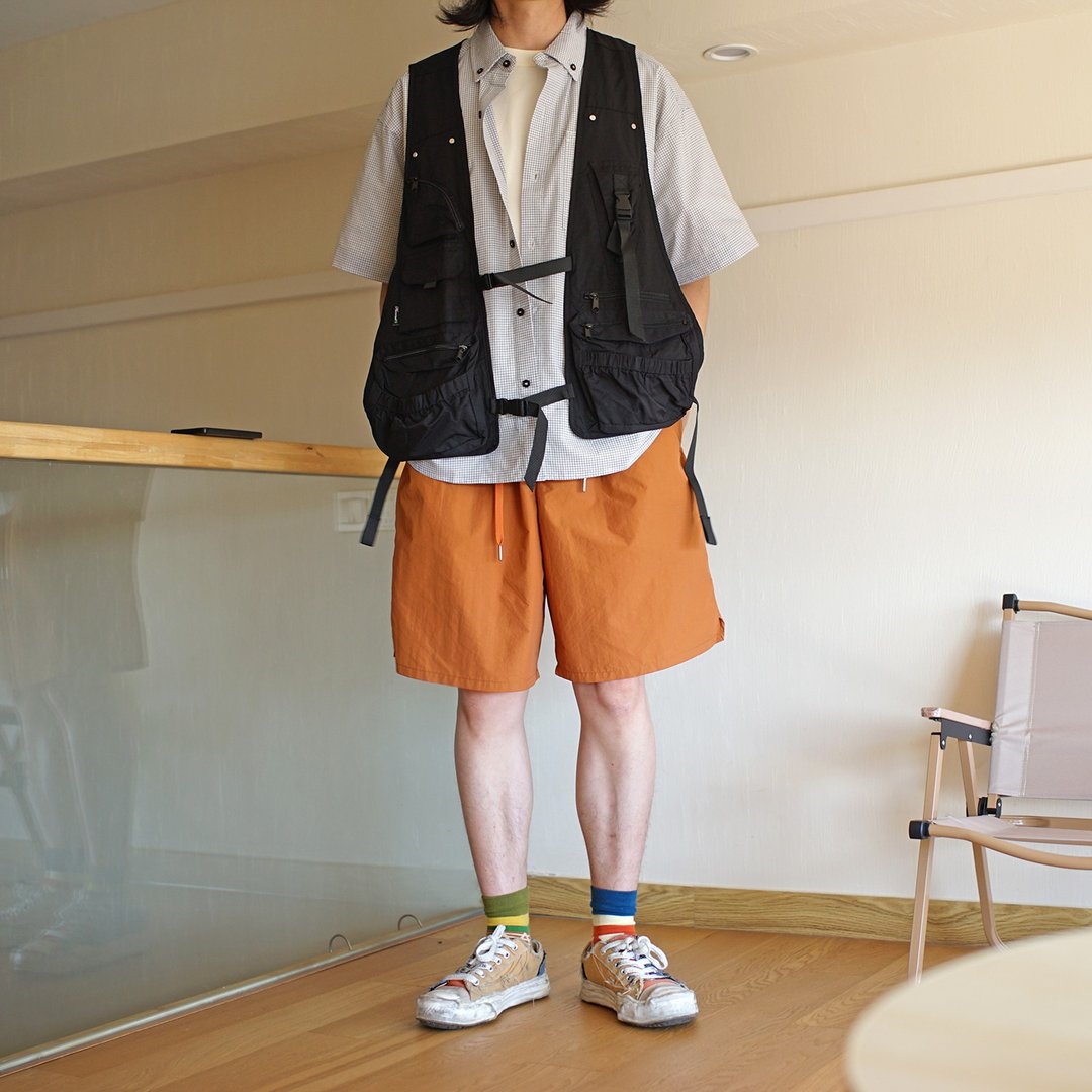 户外露营防水多袋机能钓鱼马甲背心 / 情侣 / 中性 / oversize - 男装背心 - 其他材质 黑色