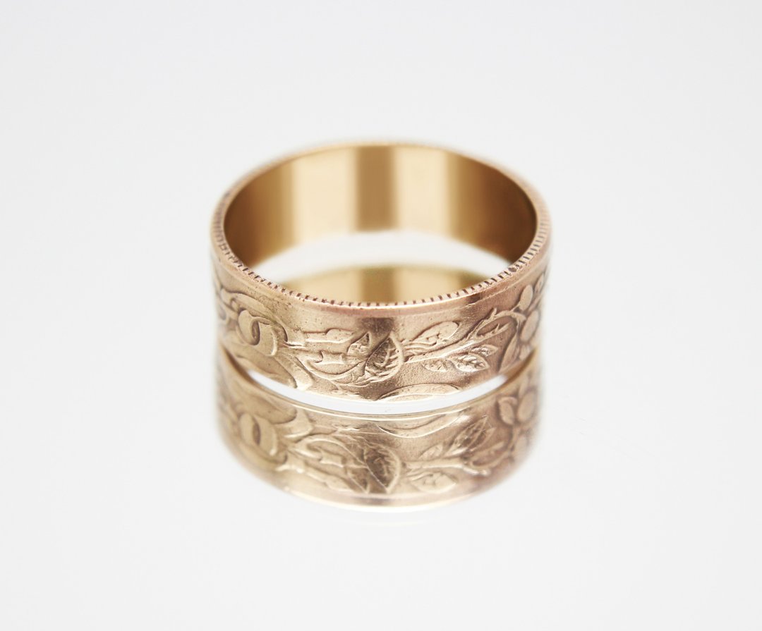 Netherlands Antilles Coin Ring 2 1/2 cents 1959 dutch coin ring - 戒指 - 其他金属 