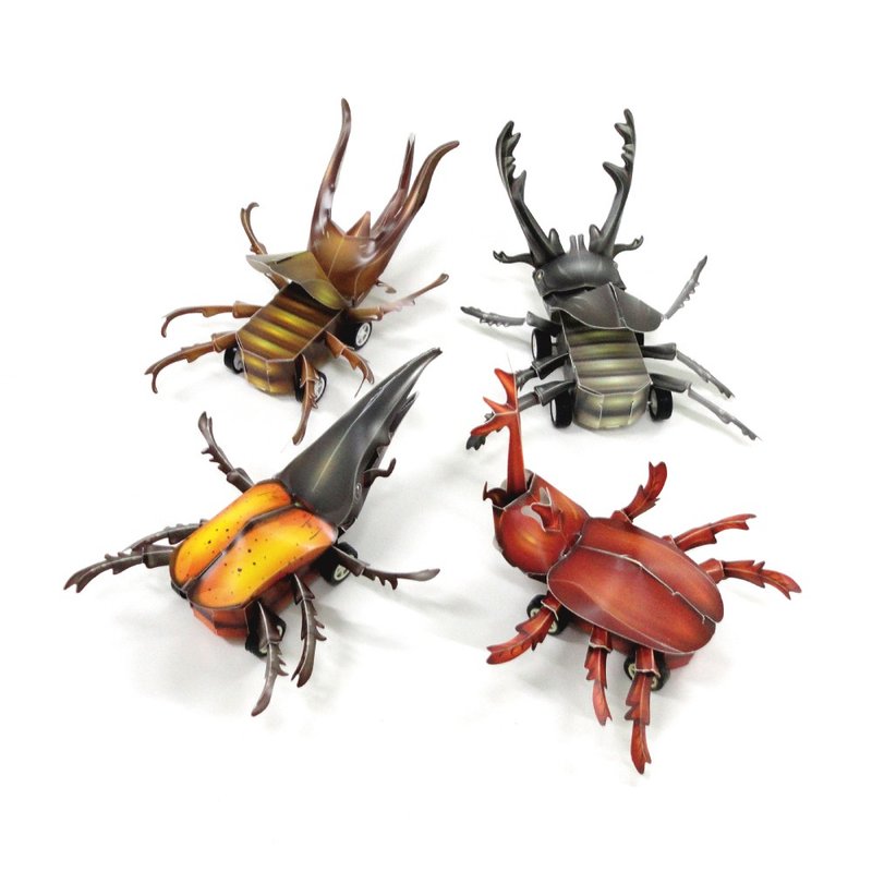 【DIY】独角仙 长戟 南洋 长颈鹿锯锹形虫 /材料包/益智/玩具 - 木工/竹艺/纸艺 - 其他材质 