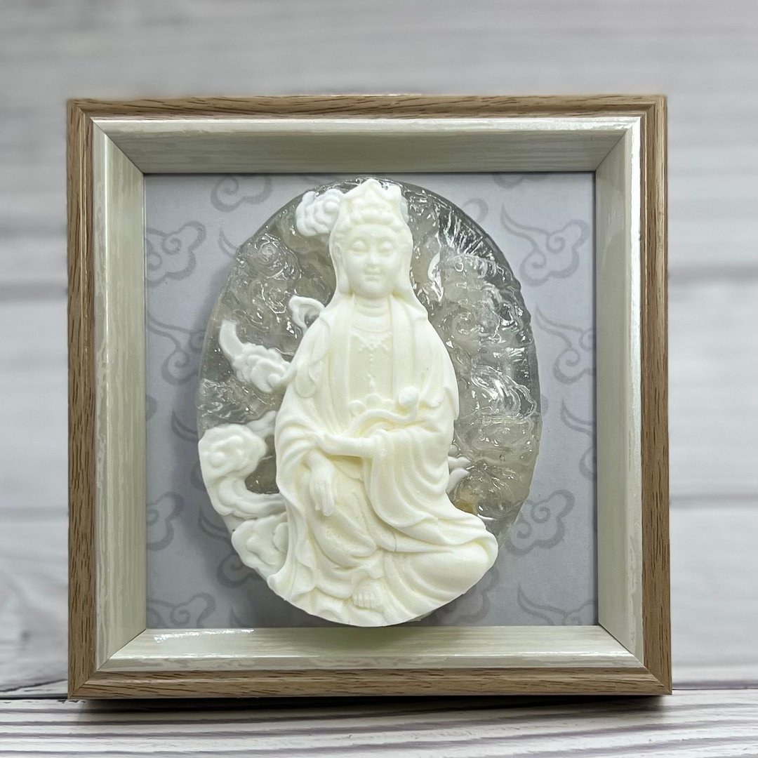 2023兔年 开运商品 观音佛像摆饰(七) 风水摆饰  居家装饰 - 画框/相框 - 树脂 白色