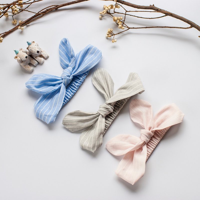 my little star 职人手作 空气感100%有机棉发带(亲子款) - 围嘴/口水巾 - 棉．麻 多色