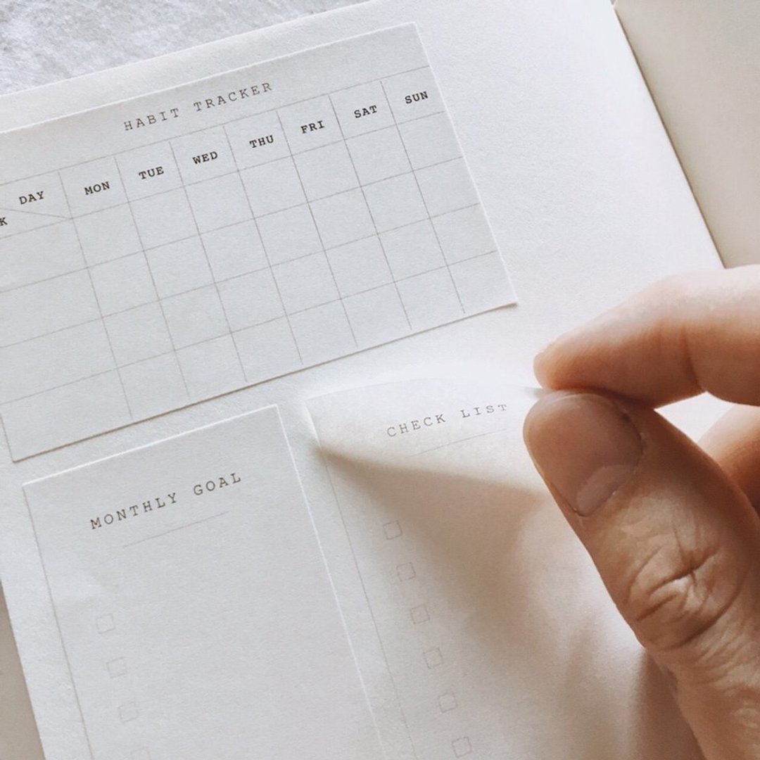 Life Planner Sticker Set - 贴纸 - 纸 白色