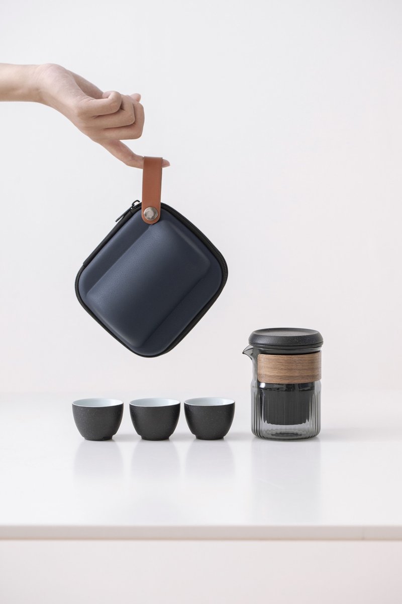 ZESEE | 品茗 旅行茶具 - 茶具/茶杯 - 陶 黑色