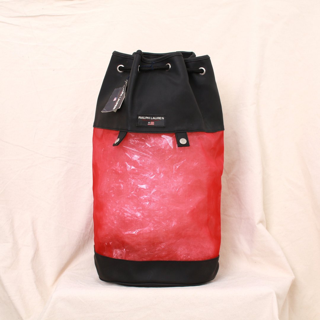 Back to Green:: 复古大容量后背包POLO水桶包 Vintage Backpack - 后背包/双肩包 - 聚酯纤维 