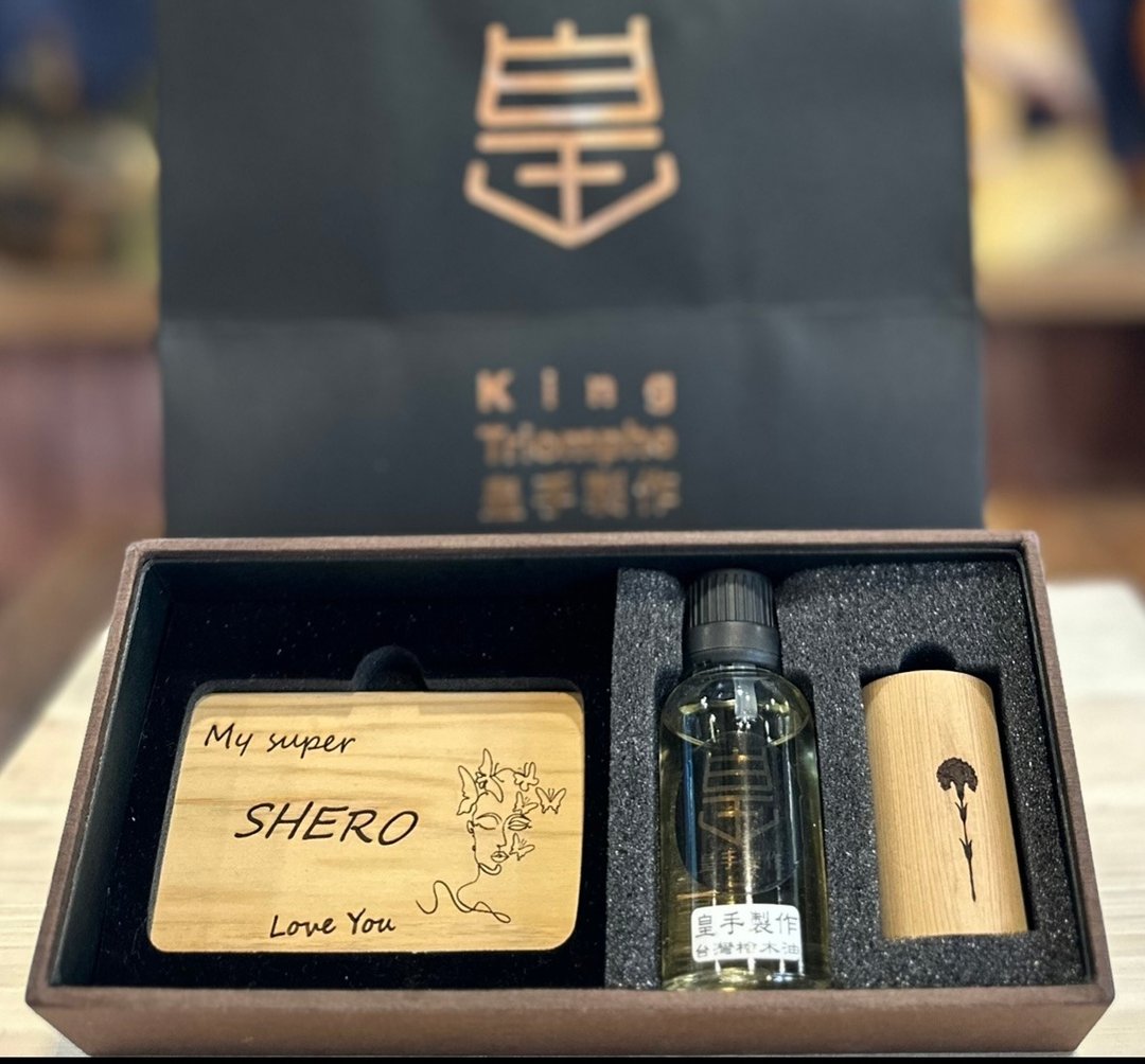 母亲节限定 静谧桧香 母爱扩香组 - 香薰/精油/线香 - 木头 咖啡色