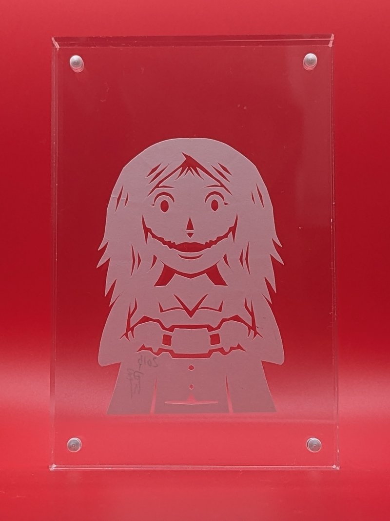剪纸相框“裂嘴女人” - 画框/相框 - 压克力 透明