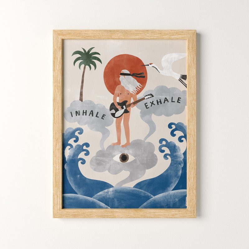 Follow the Sound 跟着声音 - 印刷画/海报 - 海报/装饰画/版画 - 纸 蓝色