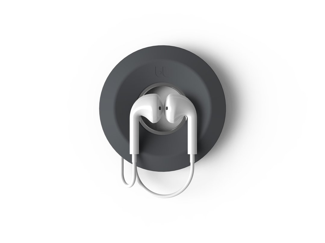 Cable YoYo 耳机收纳 深灰色 - 卷线器/电线收纳 - 硅胶 灰色