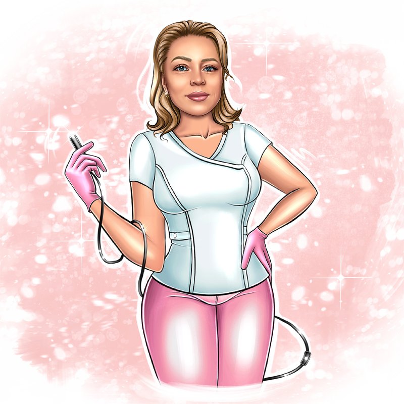 Doctor Custom Logo, Medical Cartoon Portrait, Nurse Body Esthetician logo design - Logo 设计/图案设计 - 其他材质 