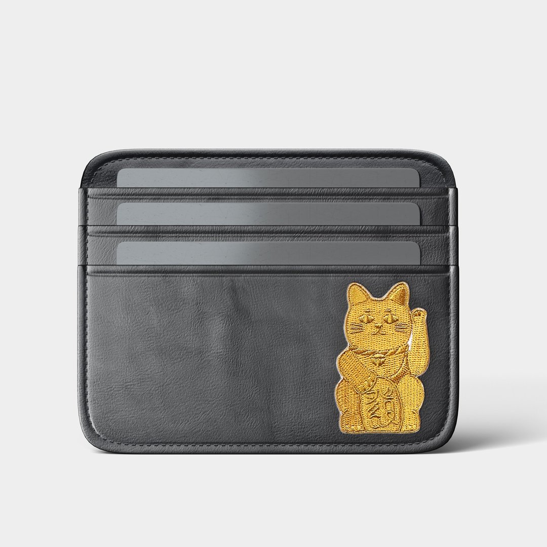 招财猫 / 刺绣贴纸 - 贴纸 - 绣线 多色