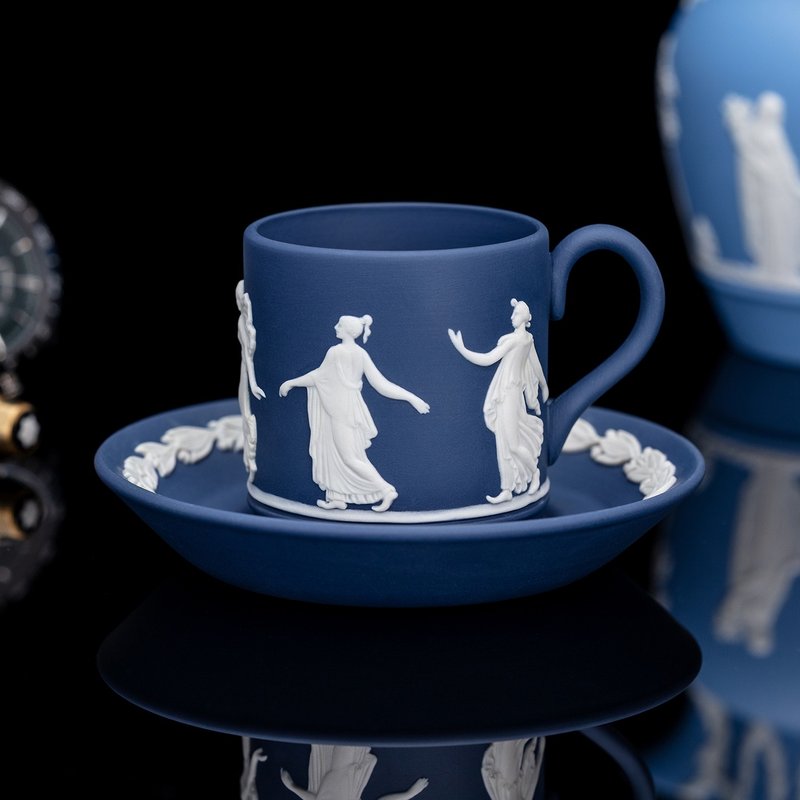 手工浮雕 Wedgwood 跳舞女神 义式浓缩 陶瓷咖啡杯碟 多色 - 咖啡壶/周边 - 瓷 