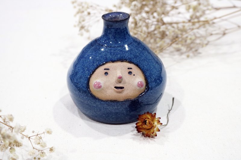 阿囡花瓶(中) - 花瓶/陶器 - 陶 蓝色