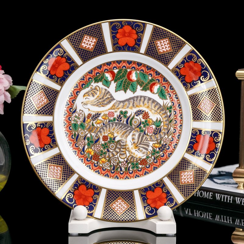 皇冠德贝Royal Crown Derby伊万里2001生日年度圣诞骨瓷盘装饰盘 - 摆饰 - 瓷 