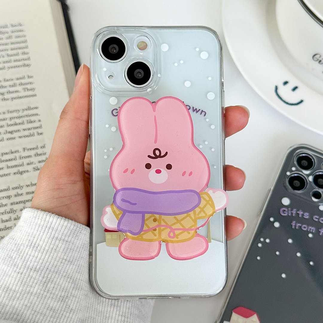 兔子鲁米 iPhone 手机壳 Grip 智慧托克套装 - 手机壳/手机套 - 塑料 多色