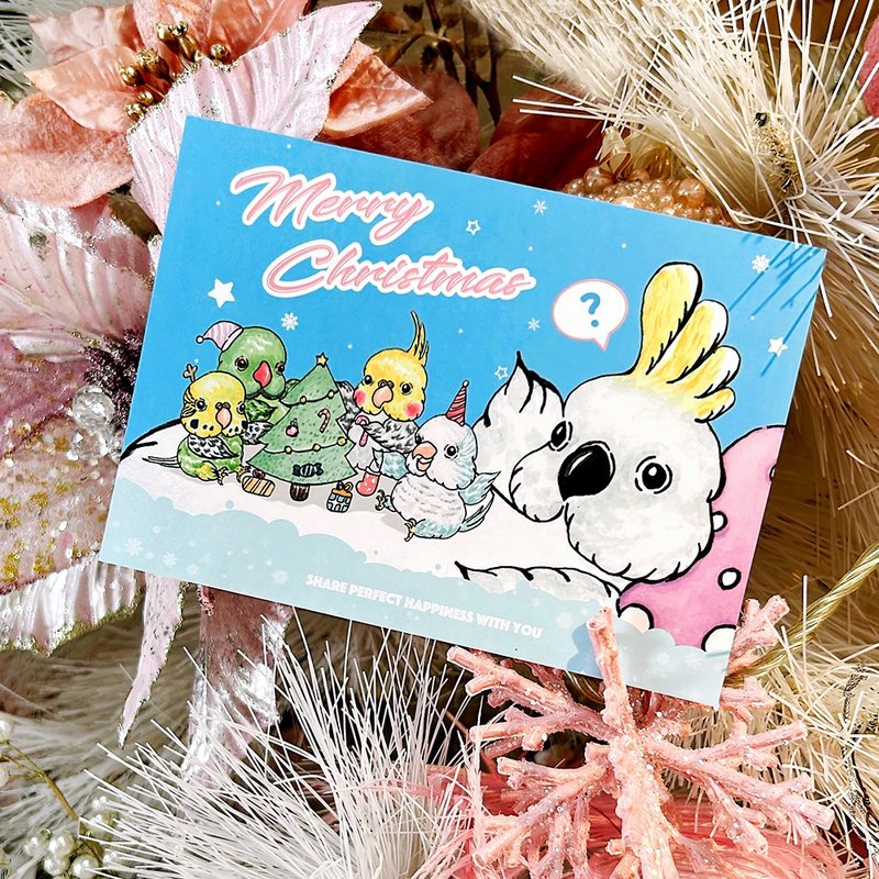 耶诞卡片 / 大巨鹦小鹦儿耶诞卡片 - 卡片/明信片 - 纸 