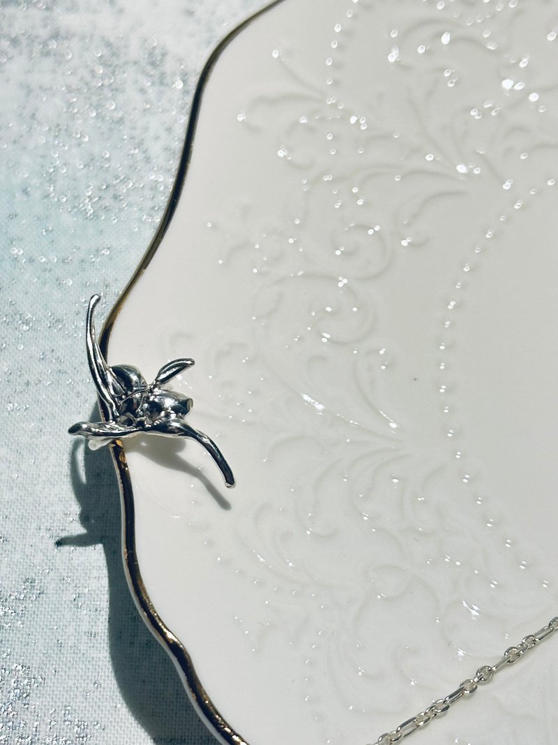 流星耳扣Earcuff-单只 - 耳环/耳夹 - 纯银 银色