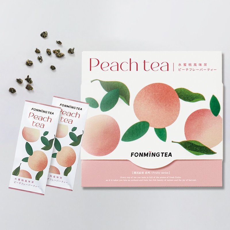 水蜜桃风味乌龙茶Peach Oolong tea原片茶叶 定量6入 ESG设计纸盒 - 茶 - 其他材质 