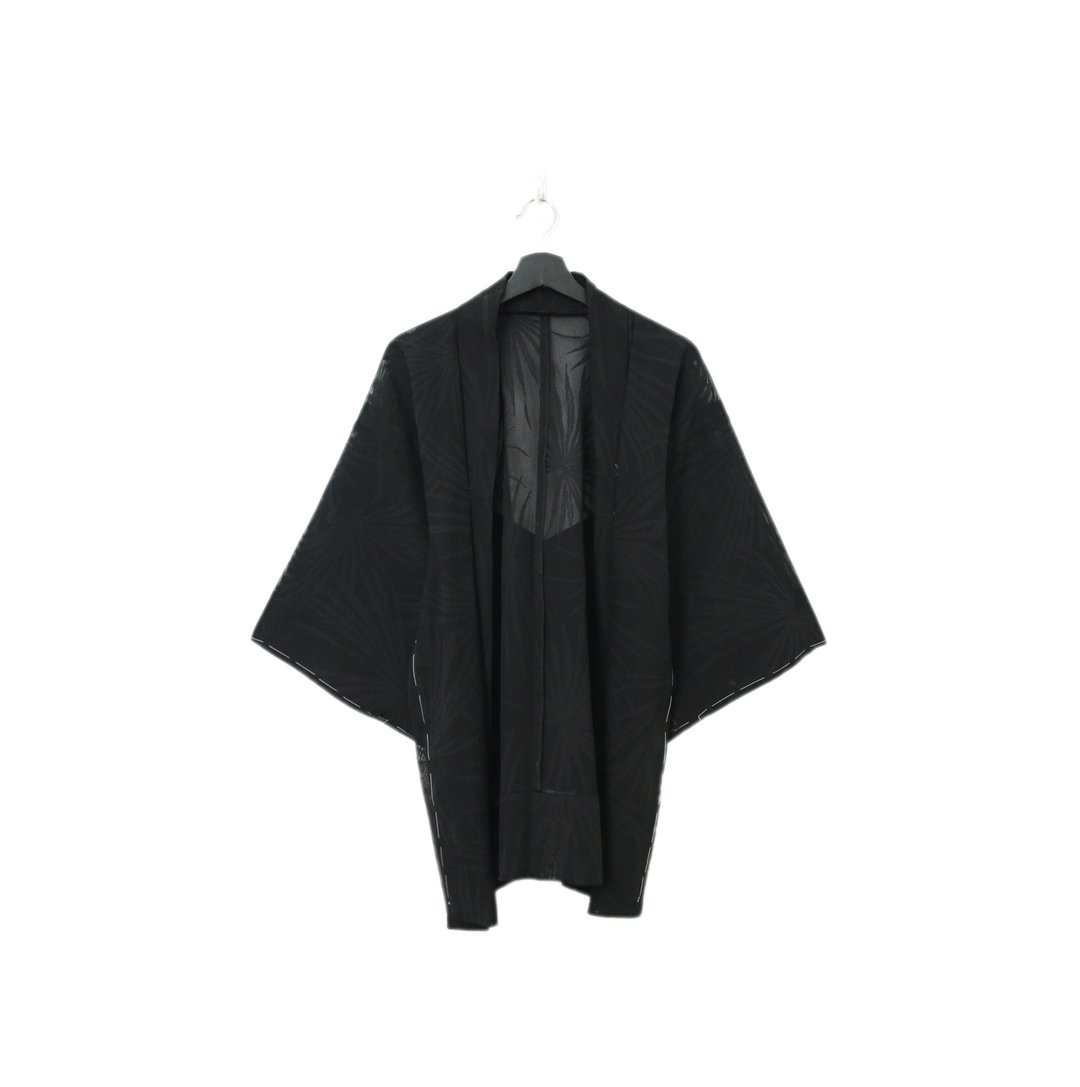 Back to Green-日本透肤羽织 绽放 叶 tf-24/vintage kimono - 女装休闲/机能外套 - 棉 