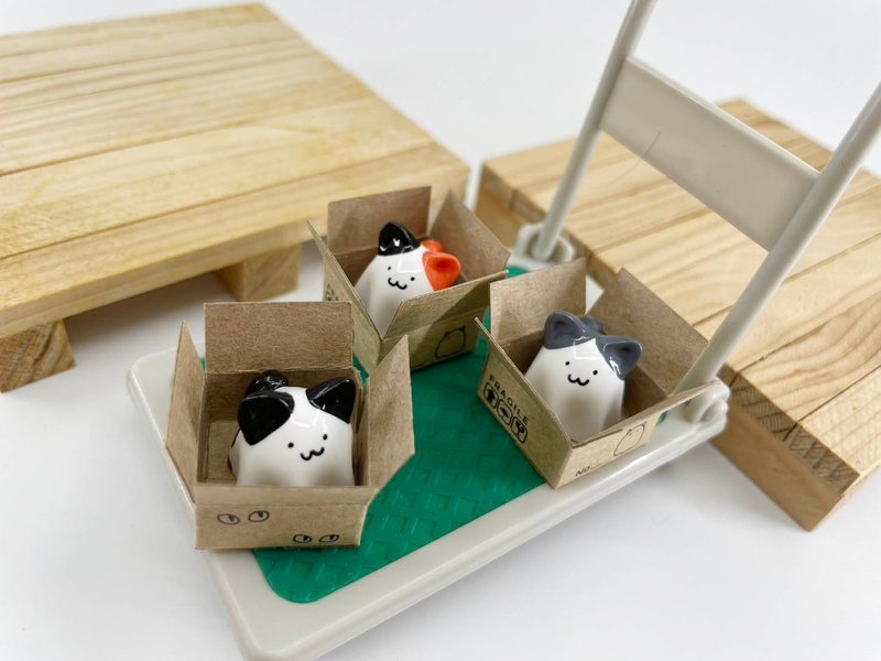 Neko Box POPO 猫咪POPO与箱子 - 玩偶/公仔 - 树脂 多色