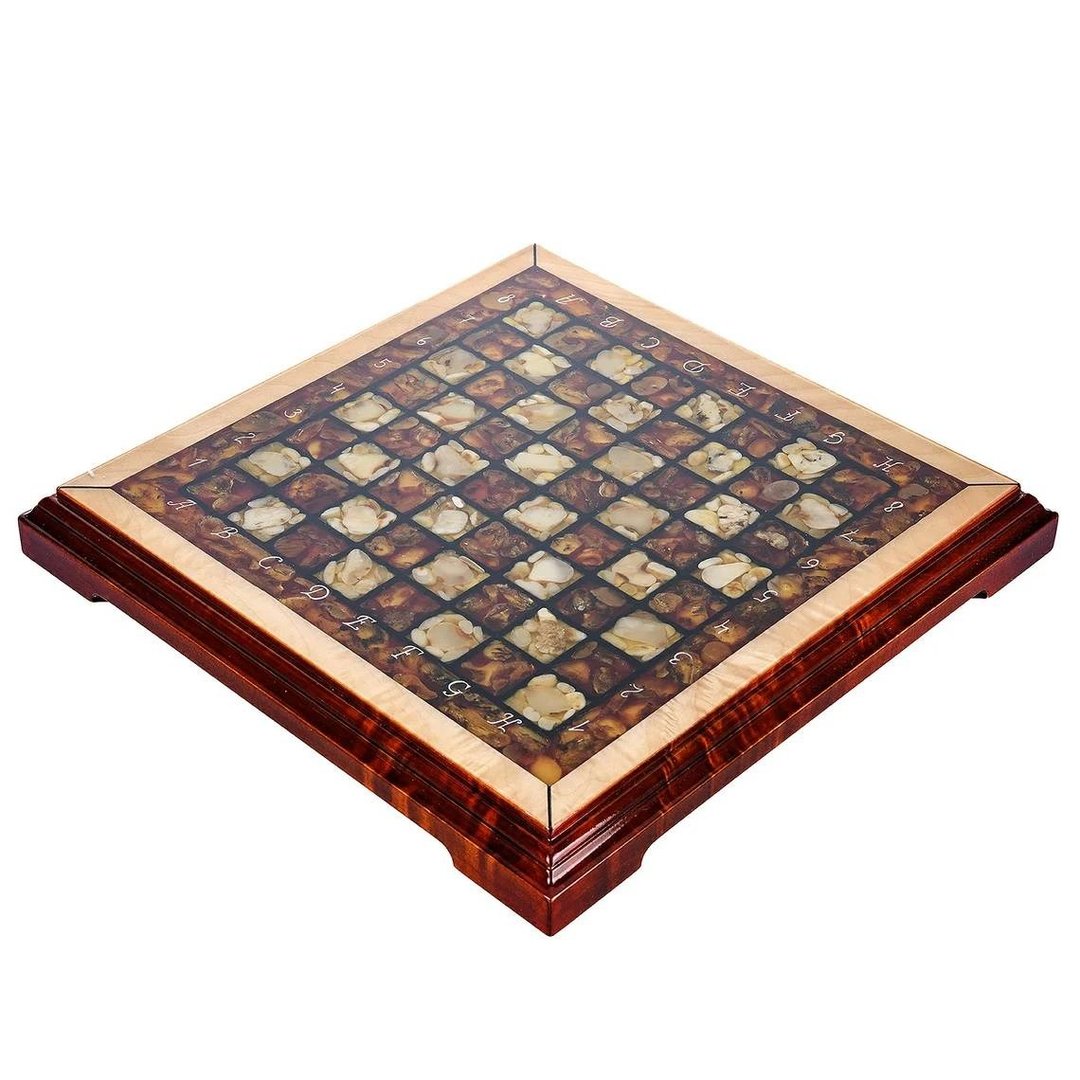 折叠琥珀棋盘|独特棋盘|木质琥珀棋盘|豪华棋盘 - 桌游/玩具 - 木头 咖啡色