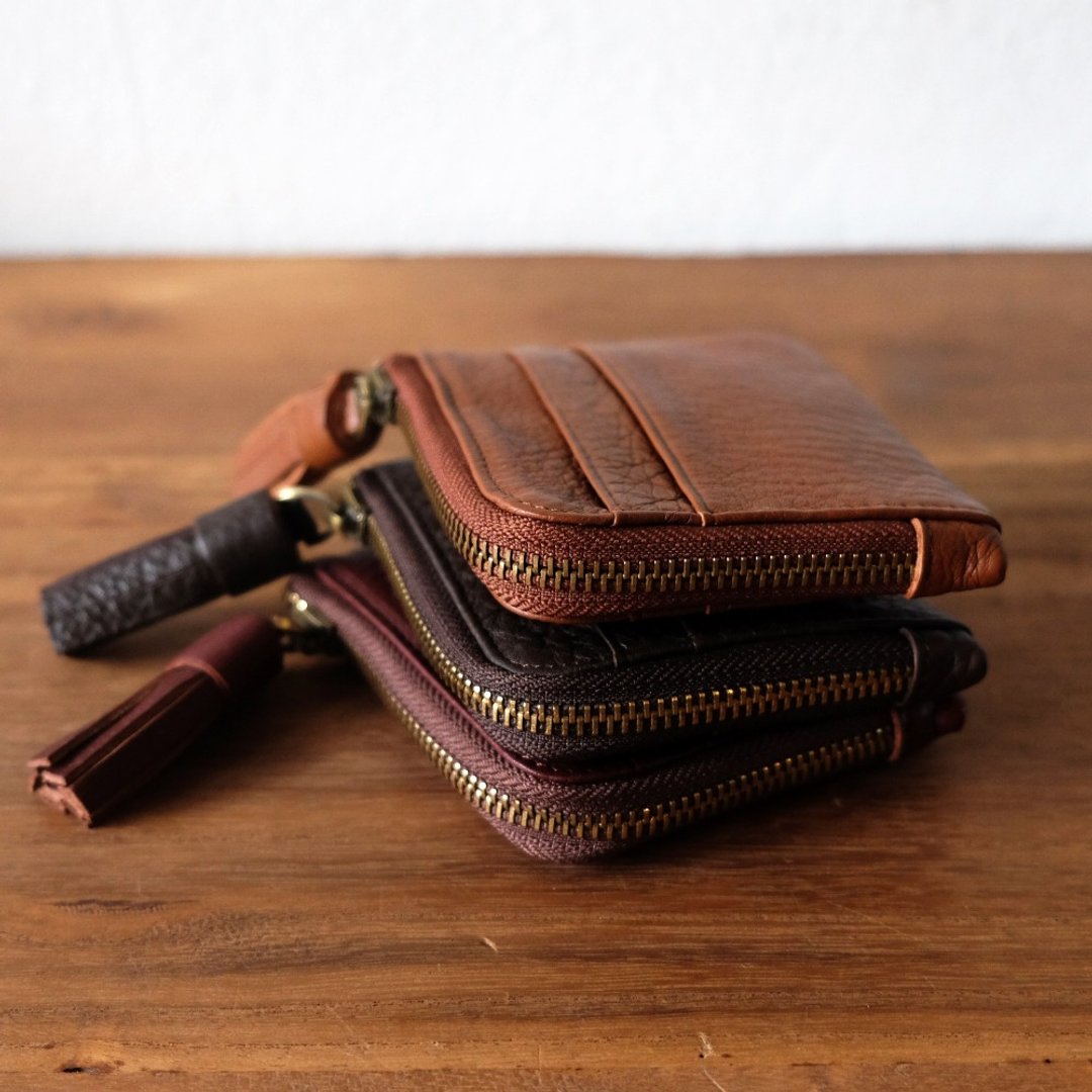 Mini Leather Card Wallet / Coin Purse - 皮夹/钱包 - 真皮 多色