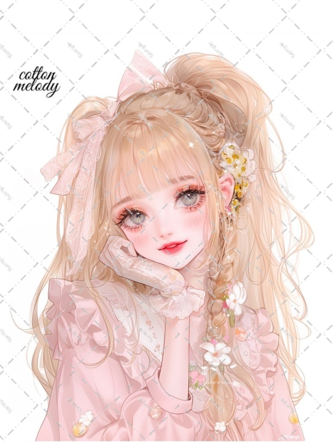 original sticker no.6264 人物贴纸 原创贴纸 人物贴纸 女孩贴纸 原创人物贴纸 - 贴纸 - 纸 