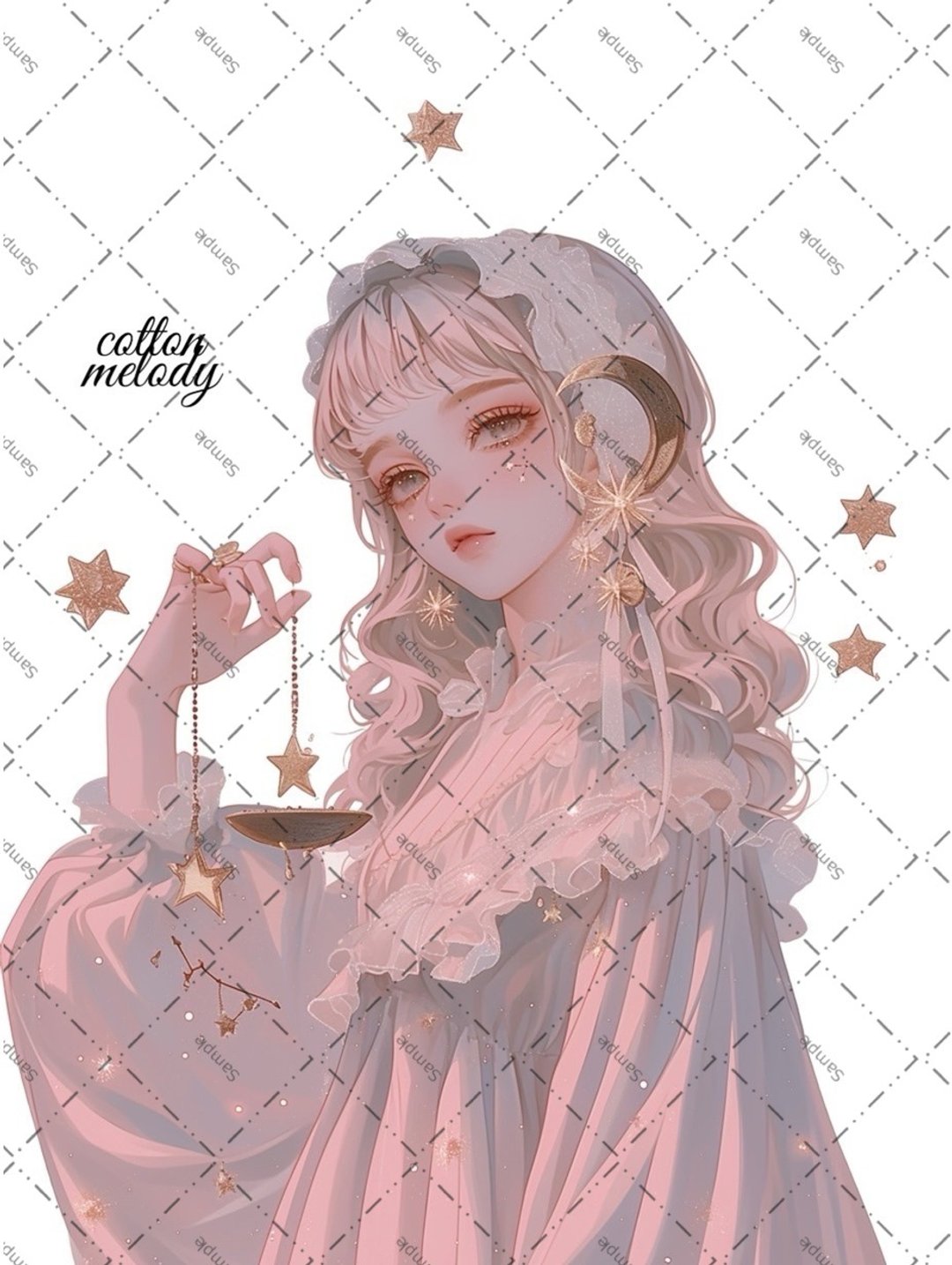original sticker no.1880 人物贴纸 原创贴纸 原创人物贴纸 装饰贴纸 cotton melody - 贴纸 - 纸 
