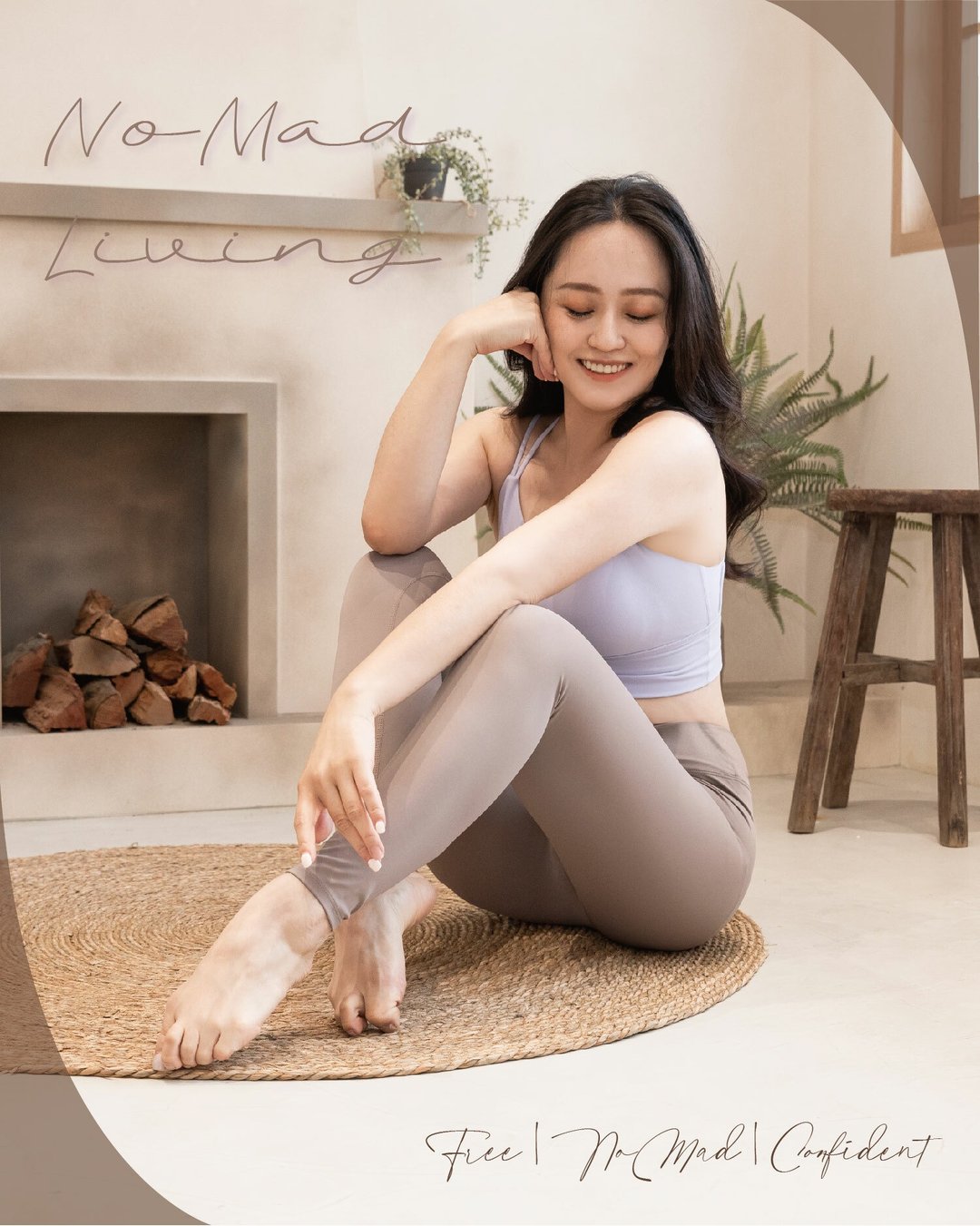 自由舞动柔感瑜珈裤–摩卡棕【诺玛生活NoMad Living】 - 女装运动裤 - 其他材质 