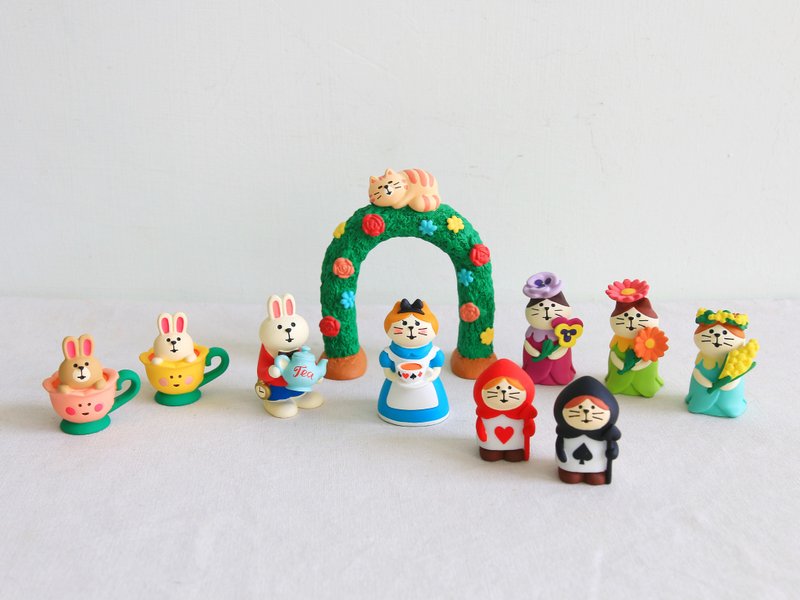 【绝版款】爱丽丝猫梦游仙境 DECOLE concombre - 玩偶/公仔 - 树脂 多色