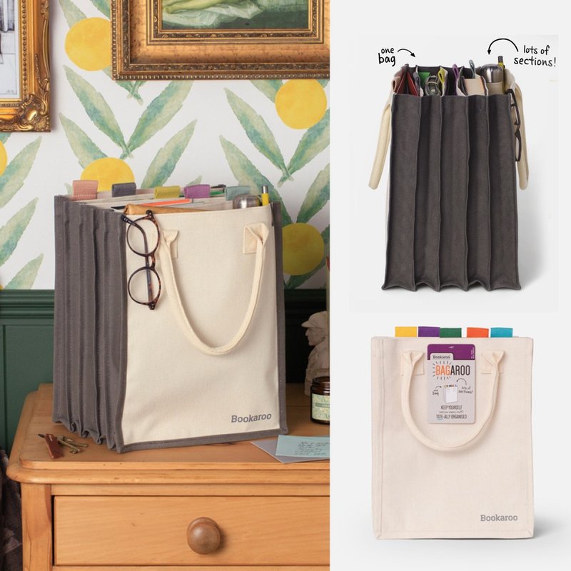 时尚风琴帆布托特包 / 分门别类 提袋就走 *英国进口 台湾出货* - 侧背包/斜挎包 - 棉．麻 多色