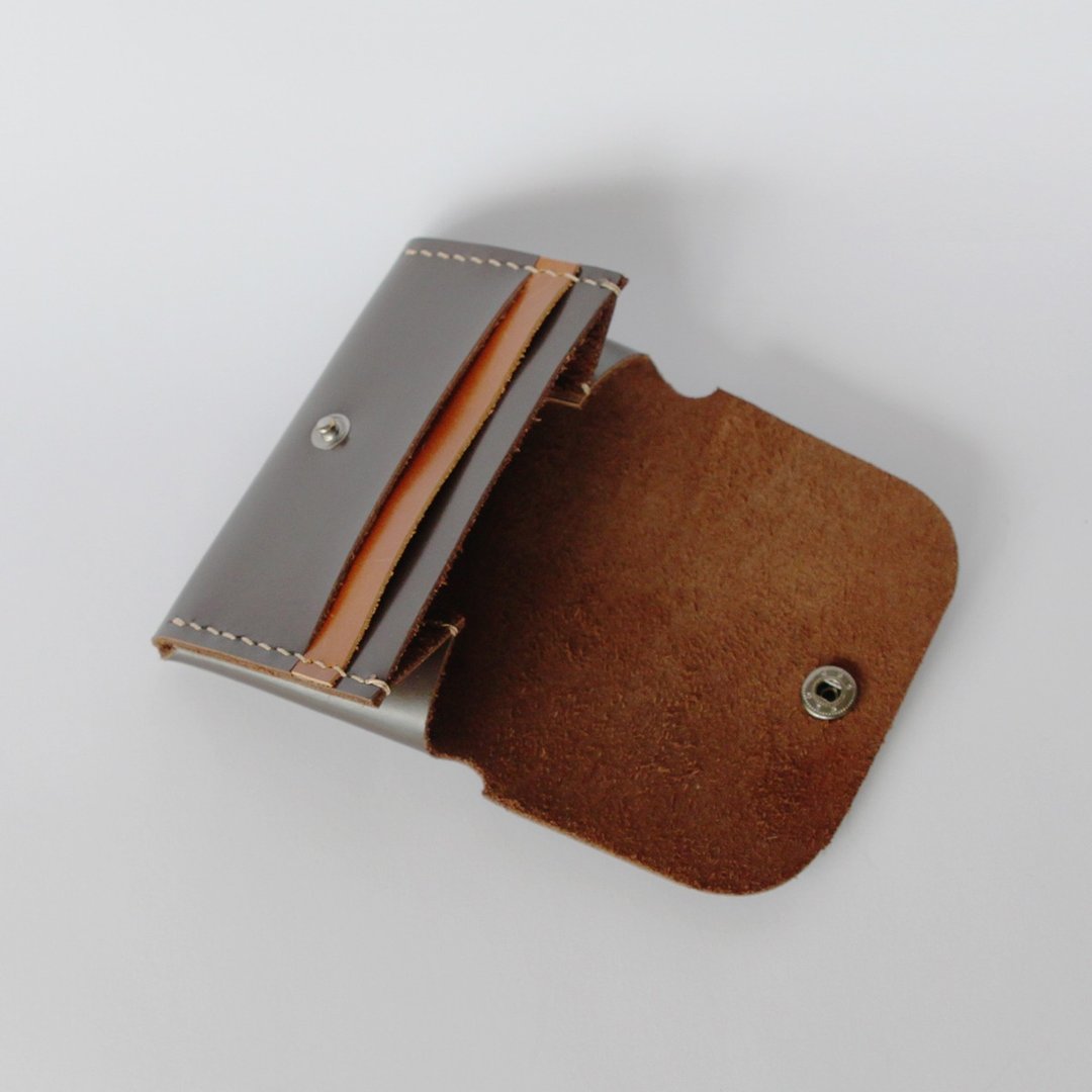 皮革diy材料包 / 完成品 大容量撞色卡包 零钱包 散纸袋 定制礼物 - 皮件 - 真皮 