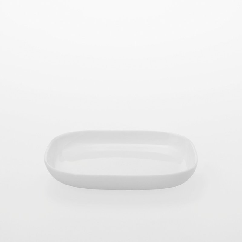 TG 白瓷方盘 131mm - 盘子/餐盘/盘架 - 瓷 白色