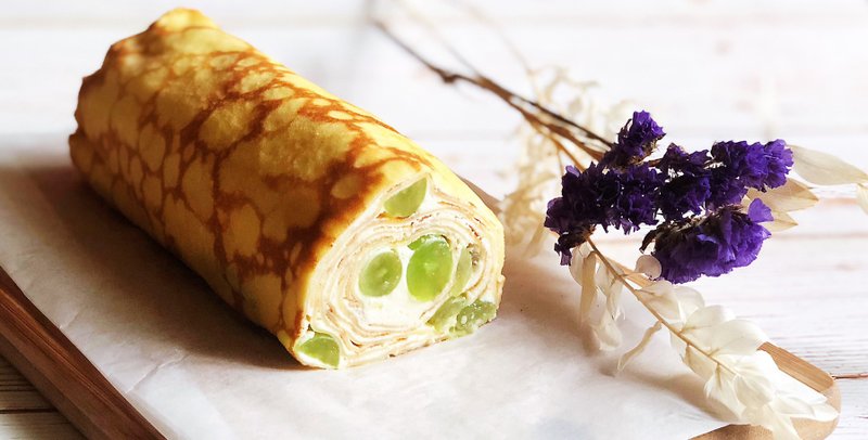 法式千层卷 枫糖奶酪青葡萄 - 蛋糕/甜点 - 新鲜食材 绿色