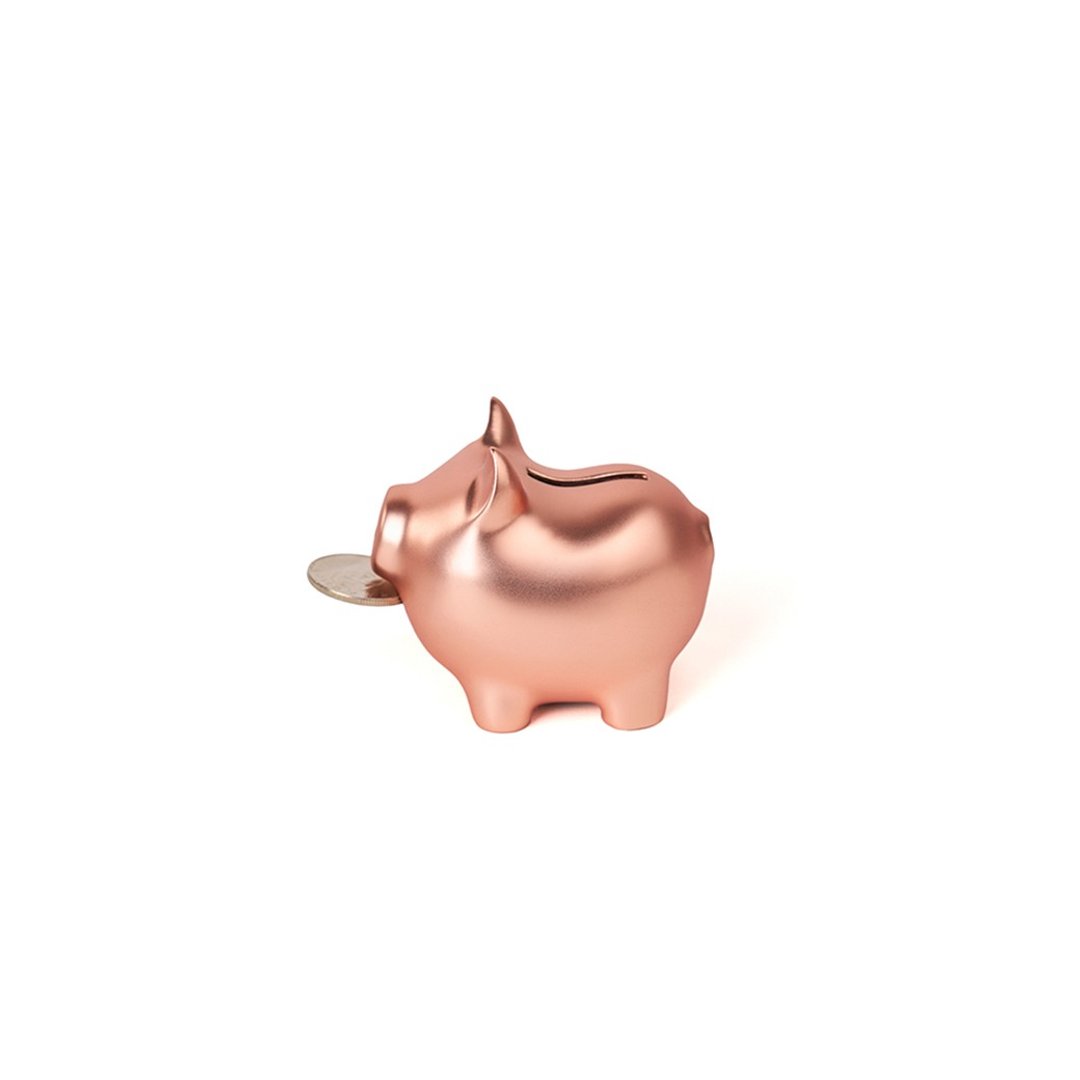 GOLDENPIG | 招财金猪 捌 雾玫瑰金 - 摆饰 - 贵金属 粉红色