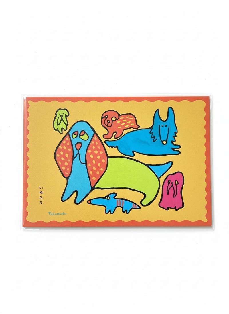 TAKUMICHI 插画明信片-狗狗们 - 卡片/明信片 - 纸 