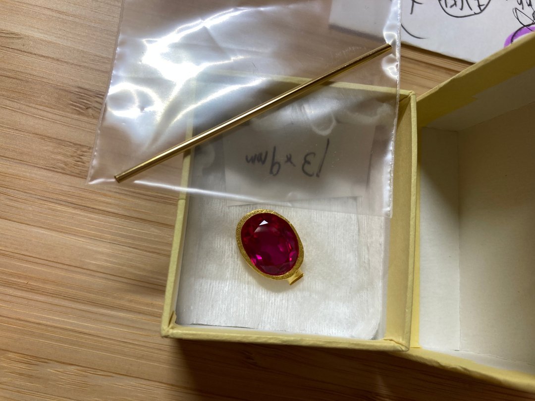 Custom Made K24 Ruby Ring Remake for Ms.D - 戒指 - 其他金属 金色