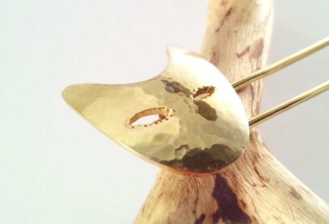 Cat stall pin brass forging - 戒指 - 其他金属 