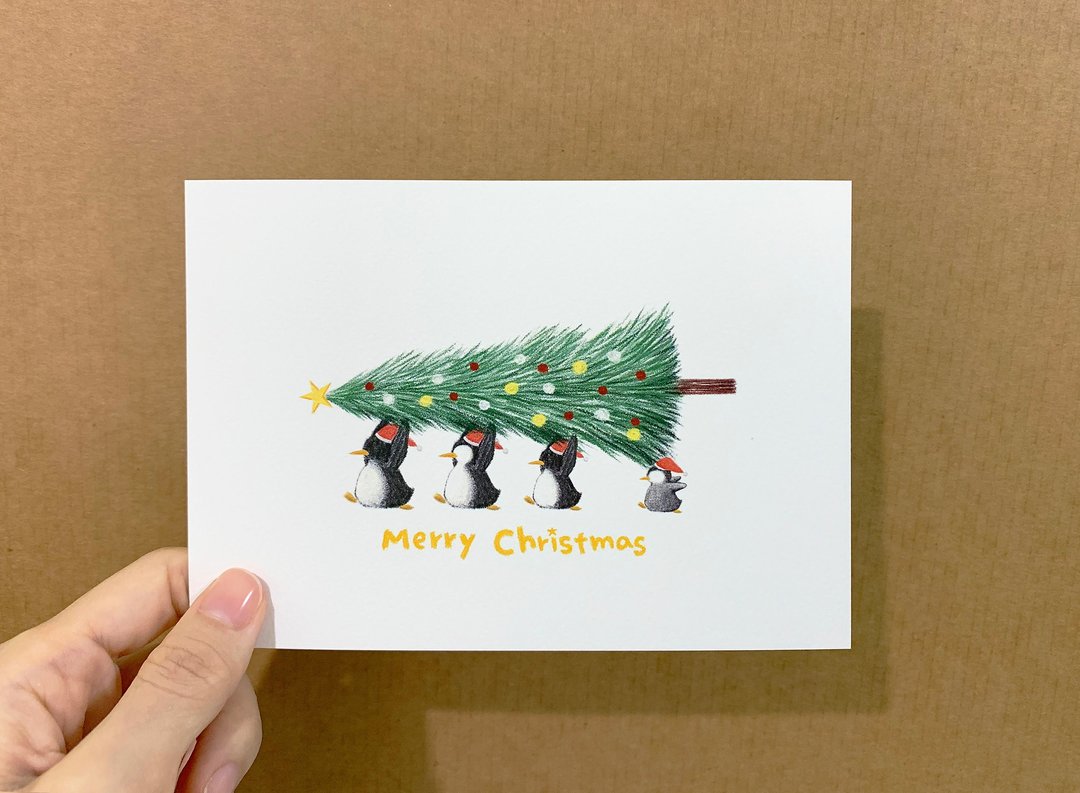 Ready for Christmas 圣诞明信片 - 卡片/明信片 - 纸 绿色