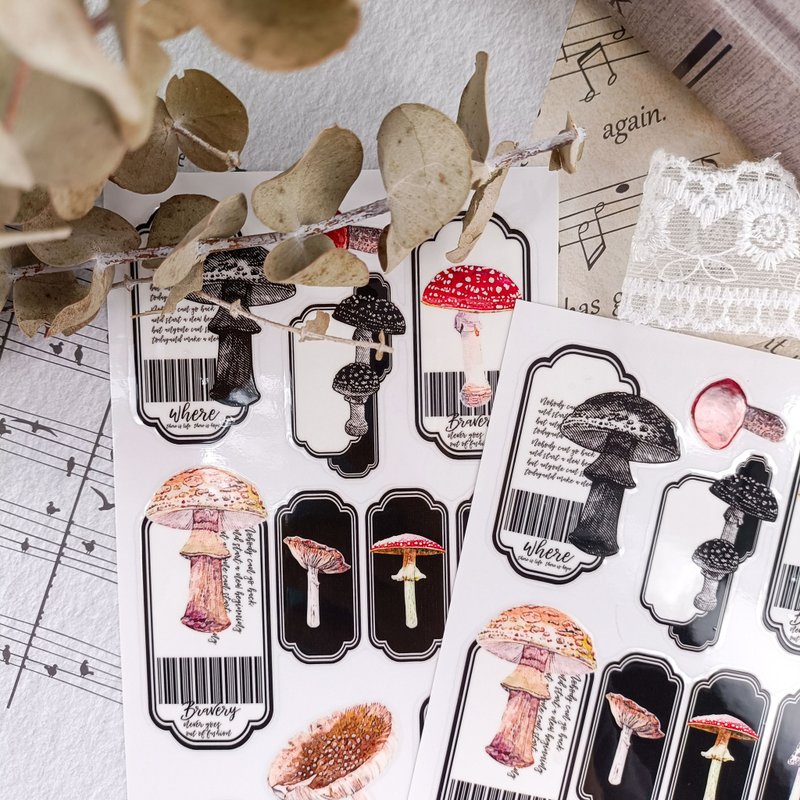 蘑菇記憶2 / 轉印貼紙 - 贴纸 - 其他材质 多色