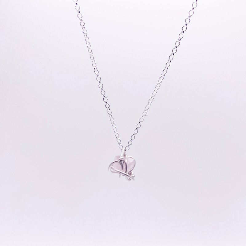 扭转项链 - 项链 - 银 银色