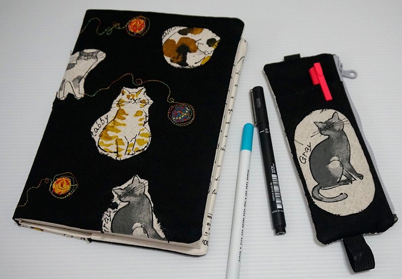 日本猫咪手帐本记事本画图本 - 笔记本/手帐 - 棉．麻 多色