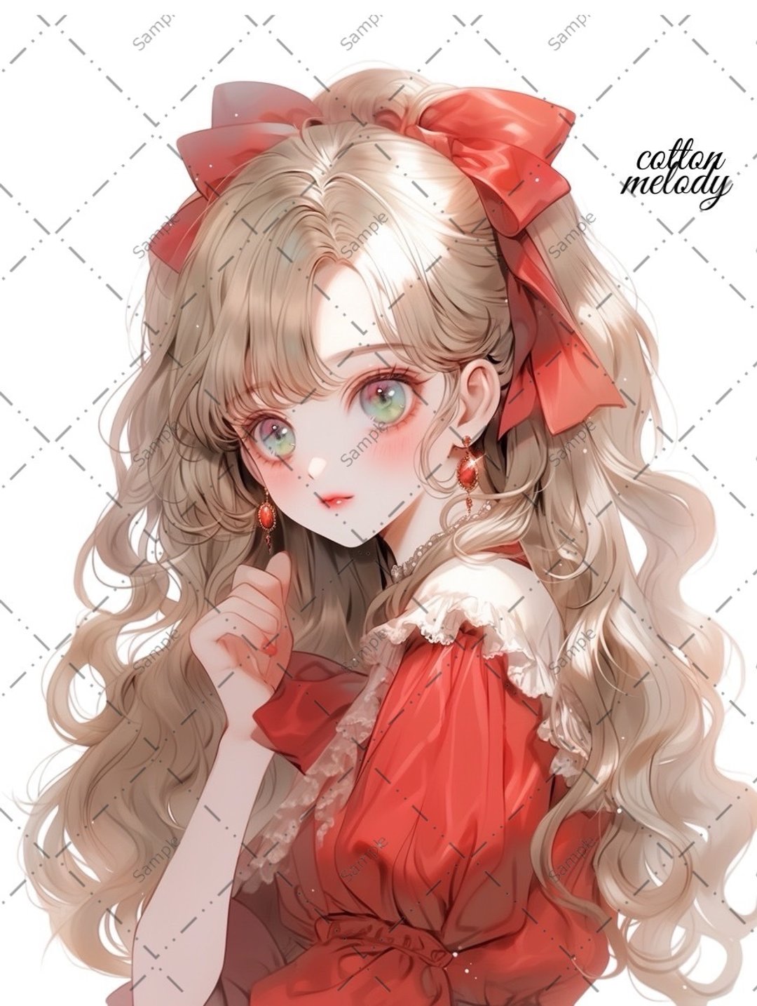 original sticker no.608B 人物贴纸 原创贴纸 人物贴纸 女孩贴纸 原创人物贴纸 - 贴纸 - 纸 